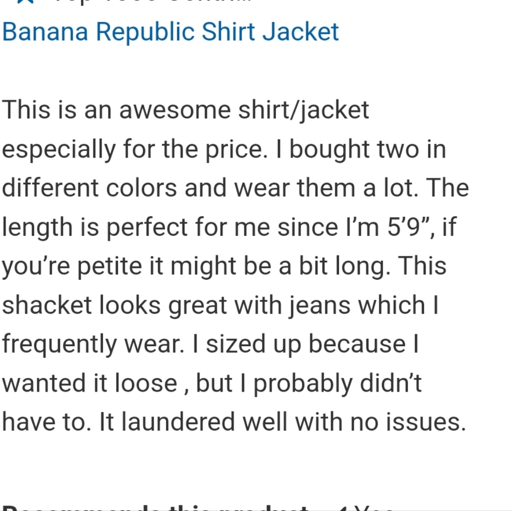 Banana Republic Ladies' Shirt Jacket, nwt - Picture 9 of 9